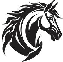 Pegasus trots majestueus paard mustang pracht wild paard mascotte vector