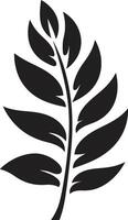 vernieuwd groei natuur geïnspireerd met blad silhouet gebladerte fantasie embleem van blad silhouet vector