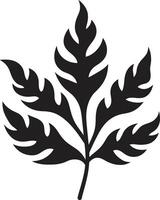 etherisch gebladerte embleem met blad silhouet groen gevoel aard embleem met blad silhouet vector