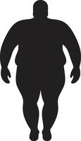 bevoegd evolutie een 90 woord menselijk voor zwaarlijvigheid bewustzijn revitaliseren en hervormen zwart ic inspirerend zwaarlijvigheid transformatie vector