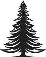 feestelijk gebladerte Spar bosje s voor natuur geïnspireerd wijnoogst slee rijden sparren nostalgisch Kerstmis boom elementen vector