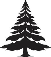 winter vogelstand wonderland s voor vogel Kerstmis bomen dek de zalen boomtoppen Kerstmis boom reeks in traditioneel stijl vector