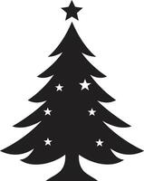 feestelijk gebladerte Spar bosje s voor natuur geïnspireerd decor besneeuwd uilen en pijnboom takken Kerstmis boom verzameling vector