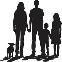 banden van saamhorigheid familie generaties van blijdschap van gelukkig familie vector