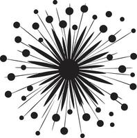 kosmisch viering van vuurwerk vonken schemering twinkelen ic embleem voor vuurwerk vector