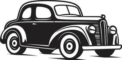 ambachtelijk auto ic element voor retro auto inkt en ontsteking emblematisch element voor wijnoogst auto tekening vector