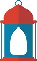 Ramadan kareem lantaarn icoon met vlak tekenfilm ontwerp. Arabisch lantaarn voor sjabloon achtergrond vector