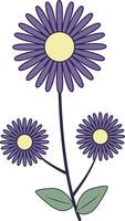 hand- getrokken bloemen botanisch Afdeling. geïsoleerd illustratie vector