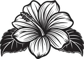 mooi hibiscus bloem. Aan een wit achtergrond.r illustratie. vector