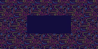 kleurrijk lijn vormig meetkundig naadloos patroon achtergrond vector