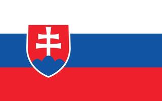 nationaal vlag van Slowakije. Slowakije vlag. vector