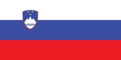 nationaal vlag van Slovenië. Slovenië vlag. vector