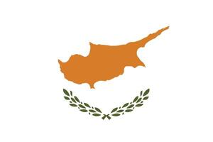 nationaal vlag van Cyprus. Cyprus vlag. vector