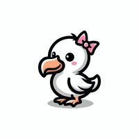 schattig en kawaii dodo vogel illustratie vector