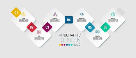 tijdlijn grafieksjabloon zakelijke infographic. vector