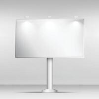 blanco aanplakbord mockup ontwerp sjabloon vector