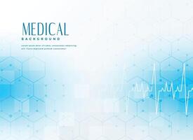 elegant blauw medisch concept achtergrond vector