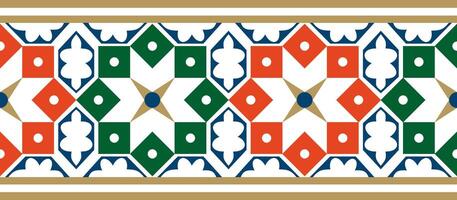 naadloos nationaal gekleurde ornament van oude Perzië. Iraans etnisch eindeloos grens, kader. vector