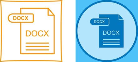 docx icoon ontwerp vector