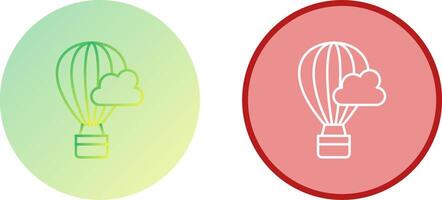 heet lucht ballon icoon ontwerp vector