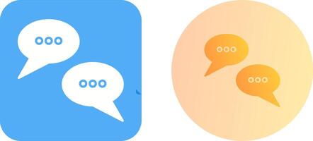 gesprek bubbels icoon ontwerp vector