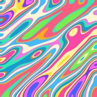 groovy hipster retro regenboog oppervlaktepatroon vector