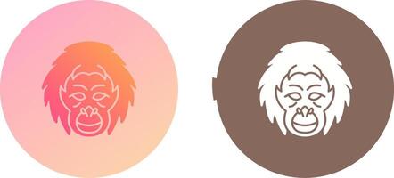 orangoetan icoon ontwerp vector