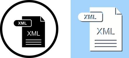 xml icoon ontwerp vector