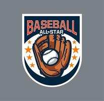 honkbal badge logo embleem sjabloon all star vector