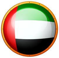 Kentekenontwerp voor vlag van Arabische Emiraten vector