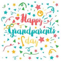 gelukkige grootouders dag vector