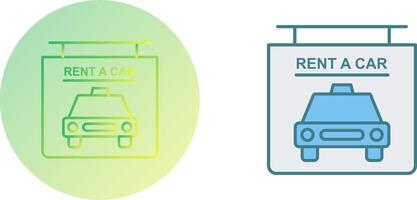 huur een auto icoon ontwerp vector