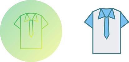 overhemd en stropdas icoon ontwerp vector