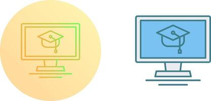 online Cursus icoon ontwerp vector