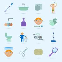 Hygiëne Icons Set vector