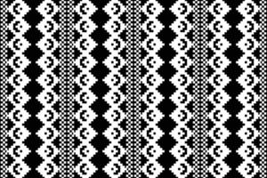 traditioneel zwart etnisch motieven ikat meetkundig kleding stof patroon kruis steek.ikat borduurwerk etnisch oosters pixel zwart achtergrond.abstract, illustratie. textuur, decoratie, behang. vector