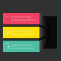 abstract modern stappen optie kleurrijk infographic ontwerp banier vector