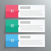 abstract modern stappen optie kleurrijk infographic ontwerp banier vector