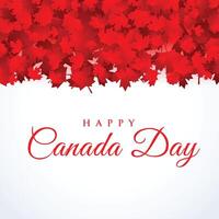 Canada dag achtergrond met esdoorn- doorbladert vector