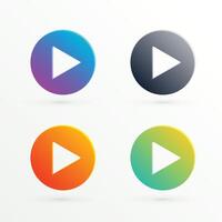 abstract Speel icoon in verschillend kleuren vector