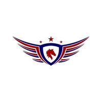 Vleugels logo sjabloon illustratie ontwerp vector