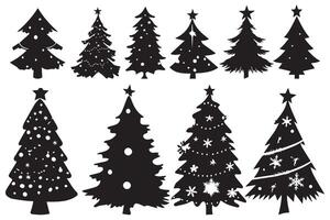 Kerstmis boom bundel ontwerp pro ontwerp vector