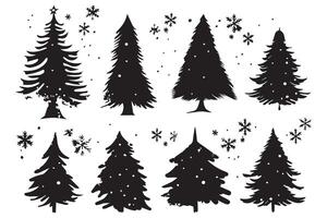 Kerstmis boom bundel ontwerp vector