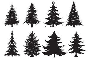 Kerstmis boom bundel ontwerp vector