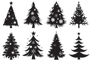 Kerstmis boom bundel ontwerp vector