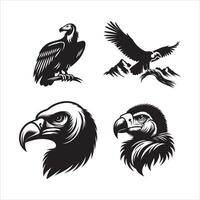 condor silhouet icoon grafisch logo ontwerp vector