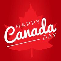 gelukkig Canada dag illustratie achtergrond vector