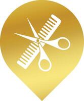 luxe salon logo icoon vector