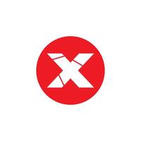 X logo icoon illustratie vector