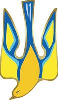Oekraïne tryiniteit symbool vector